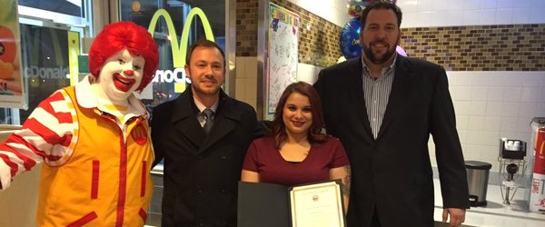 MCDONALD’S GRADUATION CEREMONY HONORS EMPLOYEE FOR EARNING HIGH SCHOOL DIPLOMA AT CAREER ONLINE HIGH SCHOOL